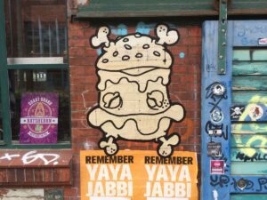 „Burger Bomb“ Paste-Up by SPÄM in Hamburg