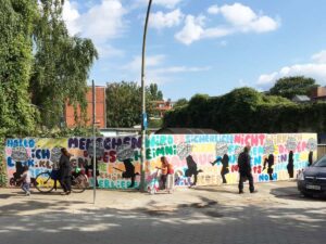 SPÄM „Silly Walks“ Wall in Hamburg Altona, 2019