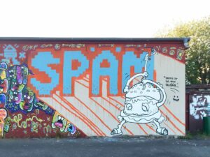 SPÄM „Dreckig ist das neue Saubär“ wall in Hamburg Eidelstedt, 2018