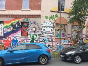 SPÄM & more „FlaFla“ wall in Herford, 2017