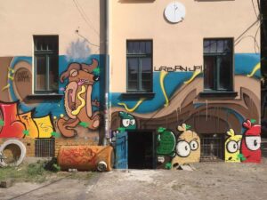 SPÄM, ÄXIT & NORT „Urban Up“ wall in Leipzig, 2020