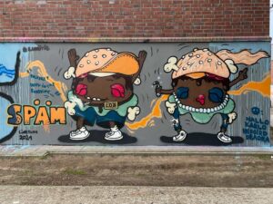 SPÄM „Get down in the Sunshine“ Wall in Lüneburg, 2021
