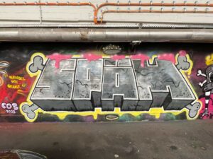 SPÄM „Flexibel wie Granit“ Wall in Hamburg St. Pauli, 2022
