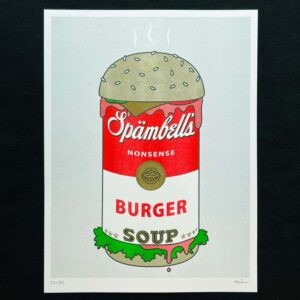 „Spämbell’s“ series of riso prints by SPÄM: Burger