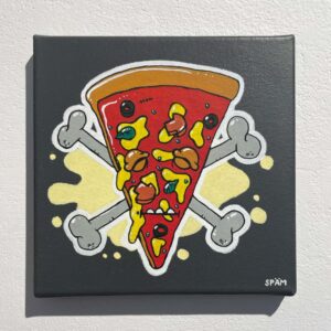 „Different Kinds Of Food“ Series by SPÄM - Acrylics on Canvas: Pizza