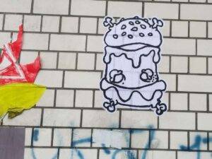 „Burger Bomb“ Paste-Up by SPÄM in Berlin