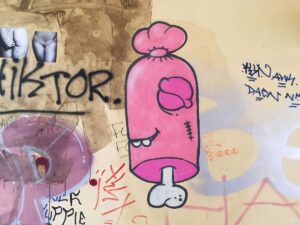 "Sausage" Paste-Up by SPÄM in Hamburg