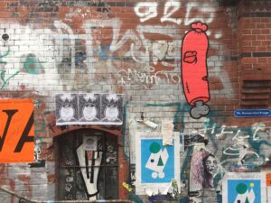 "Sausage" Paste-Up by SPÄM in Hamburg