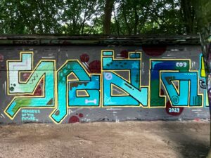 SPÄM „Memories Of The Future“ Wall in Hamburg Bahrenfeld, 2023