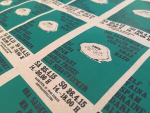 Flyer for LIMONARTE exhibition in Zürich, 2015